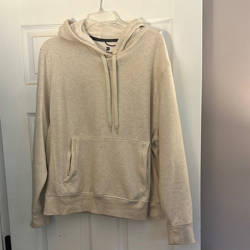 Men's Cream Hoodie Sweater